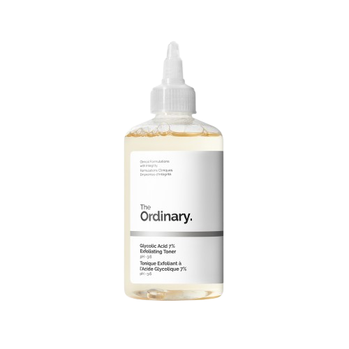 The Ordinary - Glycolic Acid 7% Toning Solutionn på en vit bakgrund.