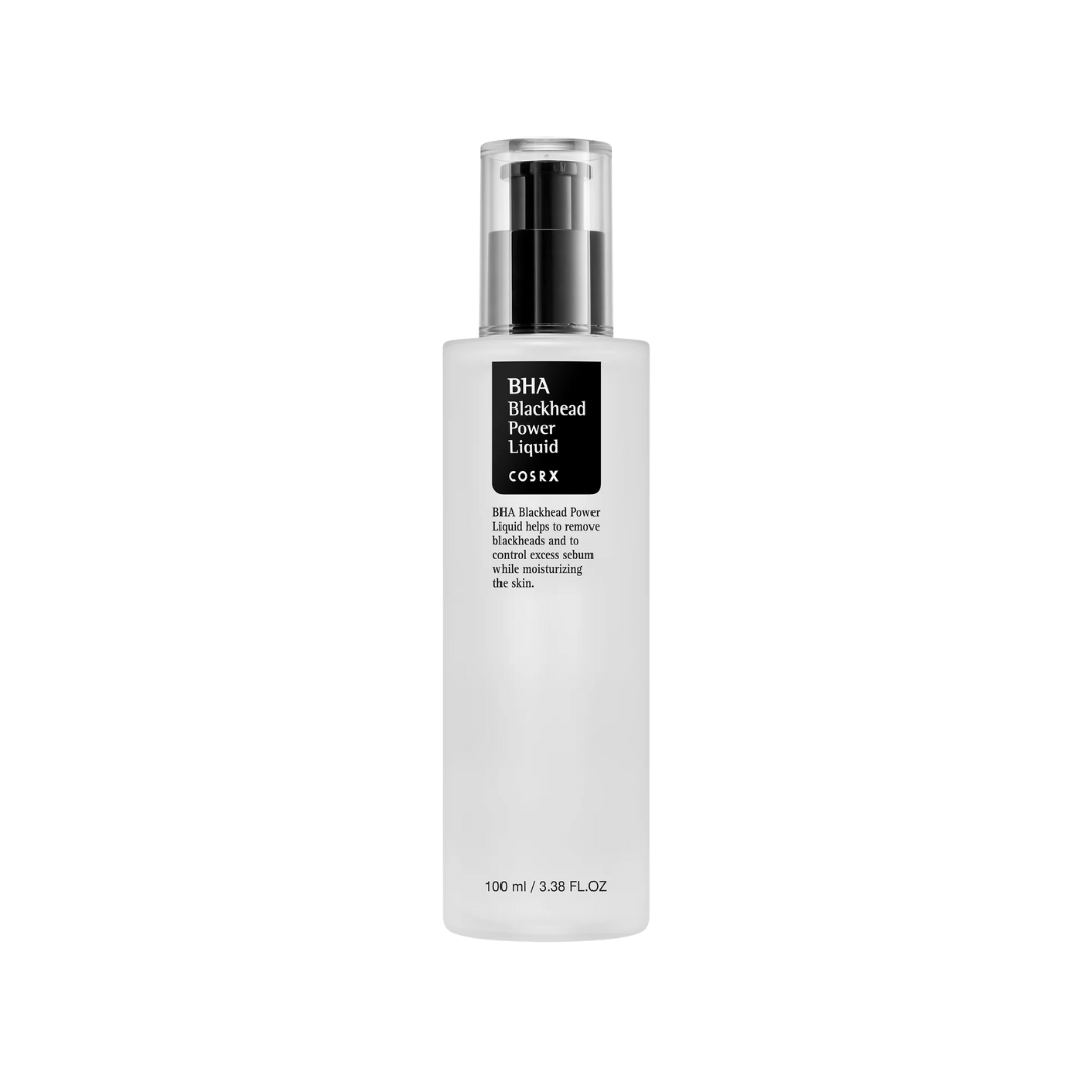 COSRX - BHA Blackhead Power Liquid på en vit bakgrund.