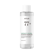 Anua - Heartleaf 77% Soothing Toner på en vit bakgrund.