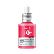 Anua - Niacinamide 10% + TXA 4% Serum på en vit bakgrund.