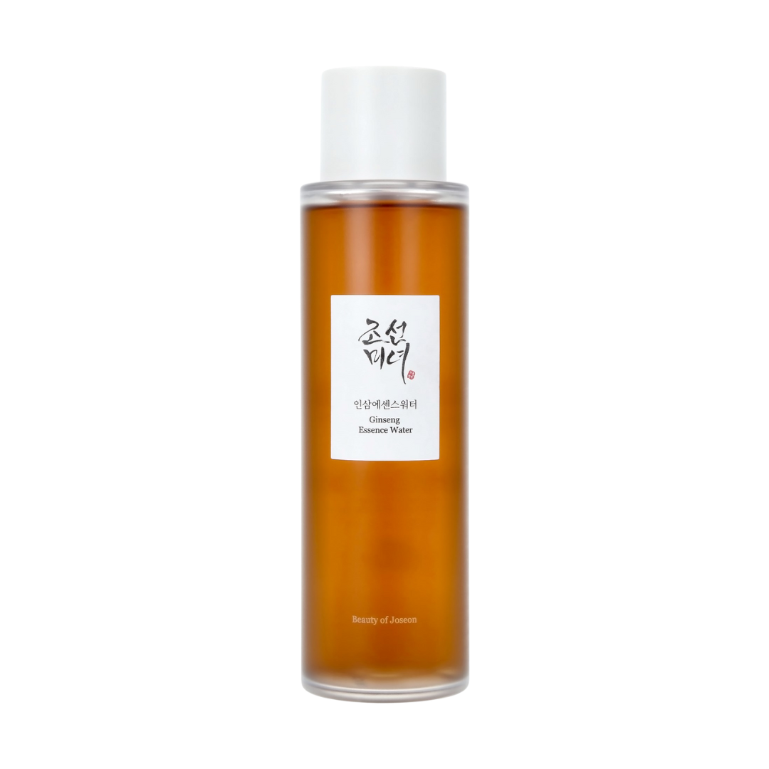 Beauty of Joseon - Ginseng Essence Water på en vit bakgrund.