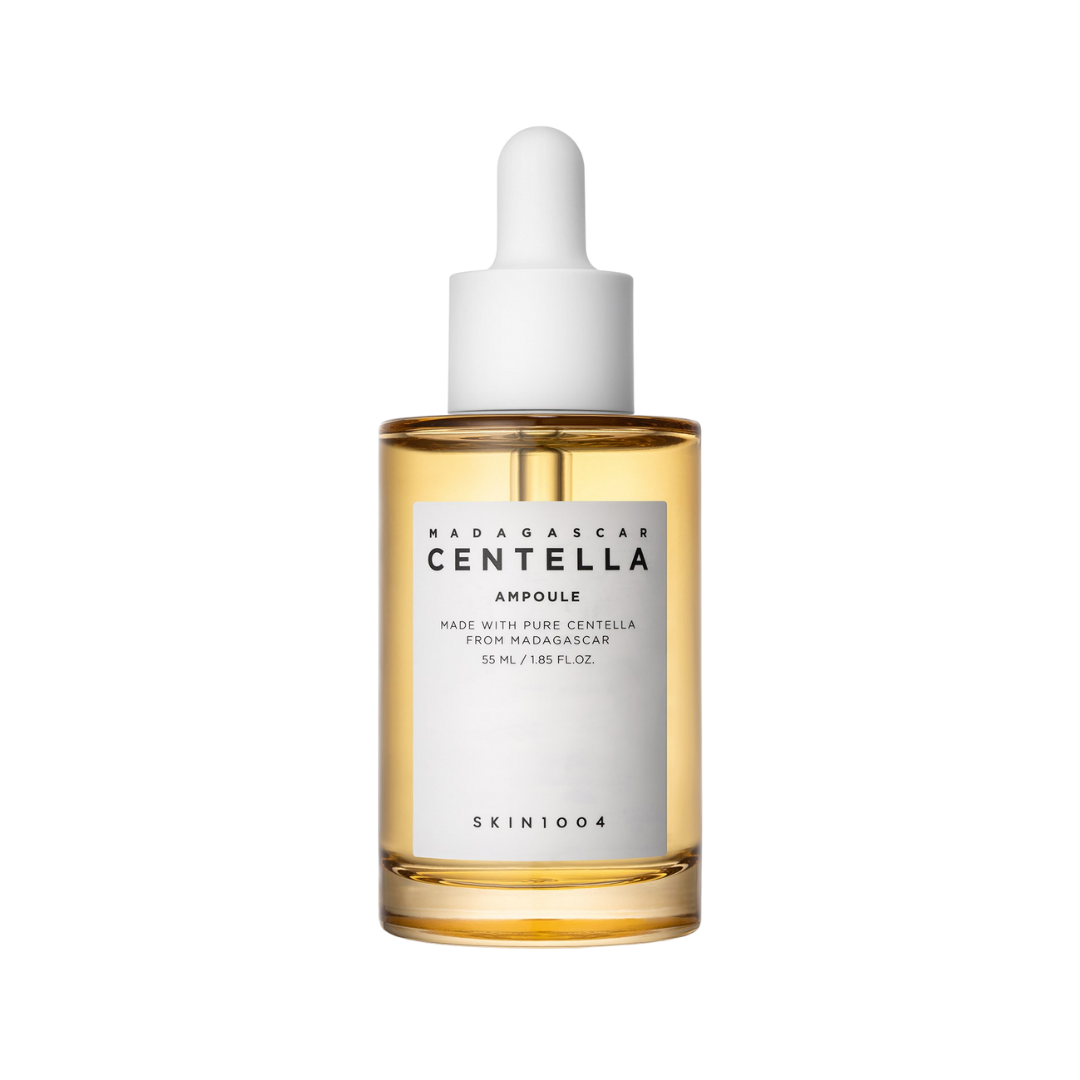SKIN1004 - Madagascar Centella Ampoule på en vit bakgrund.